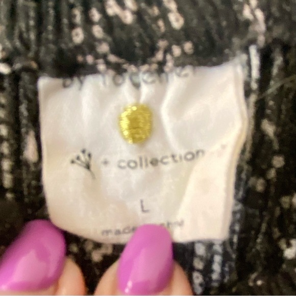 By Together Floral Button Down Puff Sleeve Wide Leg Stretchy Waist Jumpsuit SZ L - Picture 9 of 11